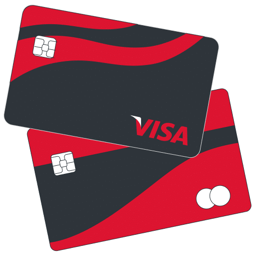 Visa Karte und Mastercard